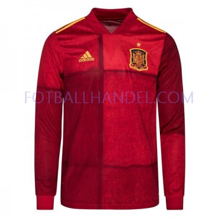 Herre Fotballdrakter Spania Hjemme Euro 2020 Langermet